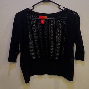 Catch my i, M, Black knit mini jacket